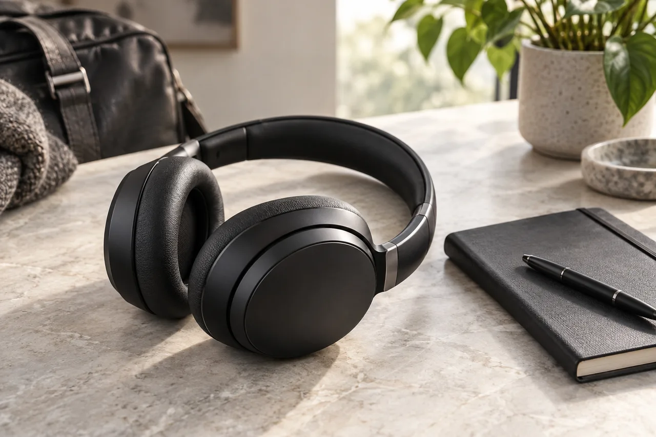 Illustration of over-ear headphones