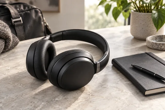 Illustration of over-ear headphones