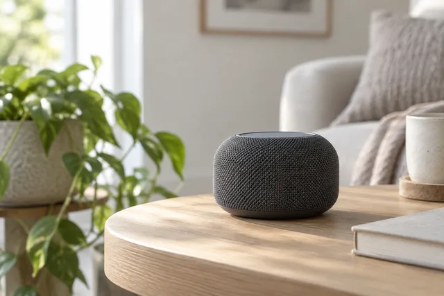 Illustration of a portable speaker