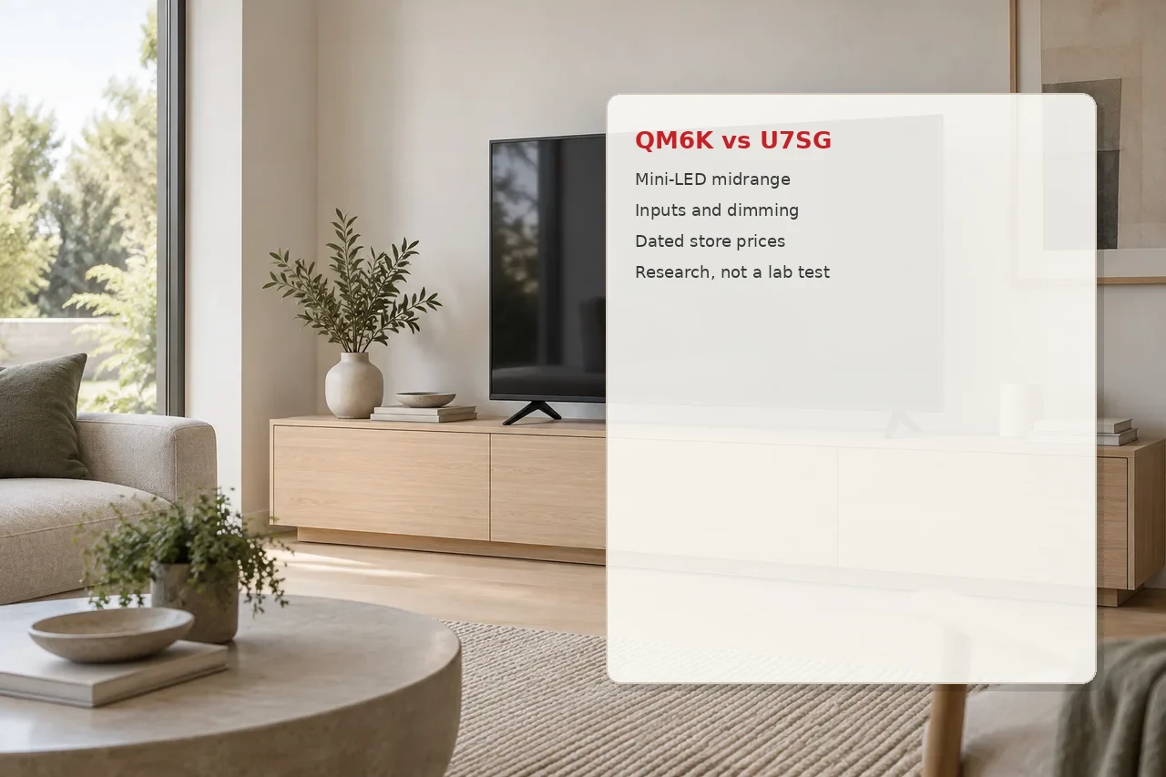 Illustration of two televisions compared side by side